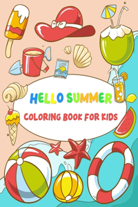 Hello Summer Coloring Book for Kids