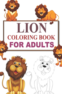 Lion Coloring Book For Adults