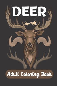 Deer Adult Coloring Book