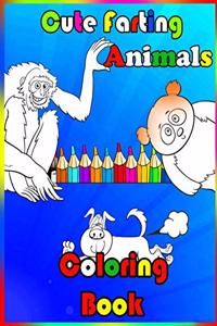 Cute Farting Animals Coloring Book