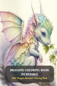 Dragons Coloring Book Incredible: Kids' Dragon Adventure Coloring Book