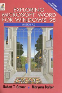 Exploring Microsoft Word 7.0 for Windows 95 (Exploring Windows 95 Series)