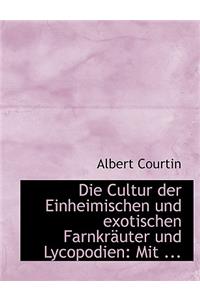 Die Cultur Der Einheimischen Und Exotischen Farnkracuter Und Lycopodien: Mit ... (Large Print Edition)