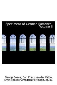 Specimens of German Romance, Volume II