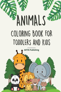 Animals Coloring Book For Toddlers And Kids