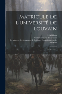 Matricule De L'université De Louvain