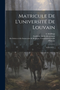 Matricule De L'universite De Louvain
