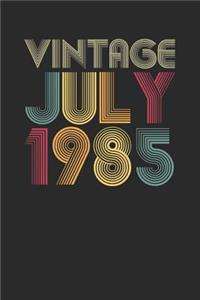 Vintage July 1985