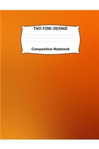 Composition Notebook - Two-tone Orange