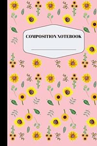 Sunflower Composition Notebook