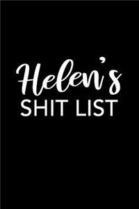 Helen's Shit List
