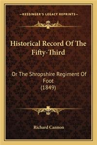 Historical Record of the Fifty-Third