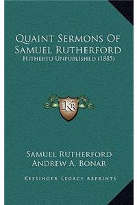 Quaint Sermons of Samuel Rutherford