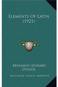 Elements of Latin (1921)