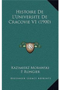 Histoire de L'Universite de Cracovie V1 (1900)