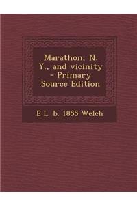 Marathon, N. Y., and Vicinity