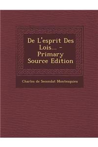de L'Esprit Des Lois, Nouvelle Edition