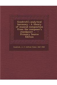 Goodrich's Analytical Harmony