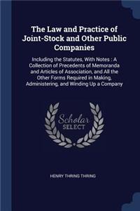 Law and Practice of Joint-Stock and Other Public Companies