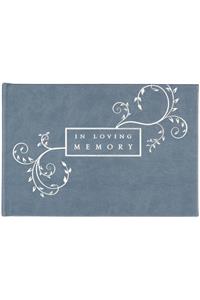 Guest Book in Loving Memory Blue