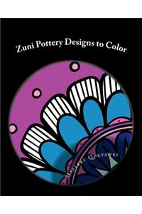 Zuni Pottery Designs to Color