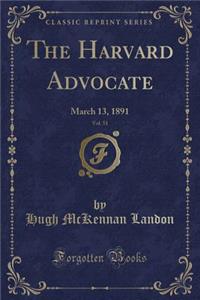 The Harvard Advocate, Vol. 51