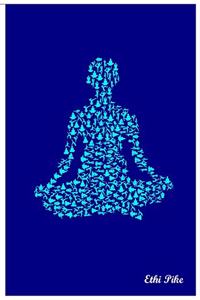 Ethi Pike - Blue Yoga Art Notebook / Extended Lines / Soft Matte Cover