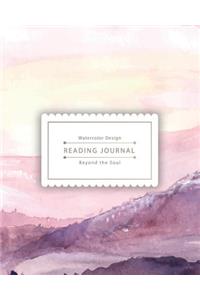 Reading Journal: Watercolor Landscape Best Track Your Favorite Books (8x10 Inches) - Over 100 Pages: Watercolor Landscape Best Track Your Favorite Books (8x10 Inches) - Over 100 Pages