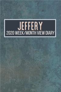 JEFFERY 2020 Week/Month View Diary