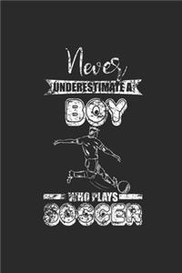 Never Underestimate A Boy Who Plays Soccer