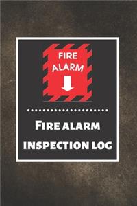 Fire alarm inspection log