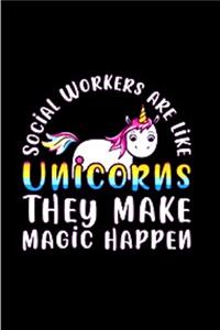 Social workers are like unicorn they make magic happen