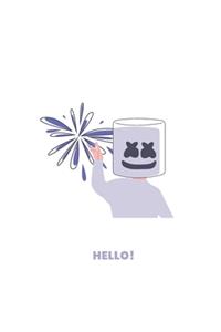 HELLO! - Ruled Notebook Journal, 120 Pages, Classic Ruled Premium Notebook, Matte Cover Finish, Writing Note Taking Diary, Lined Journal (6in x 9in - 15.24cm x 22.86cm)