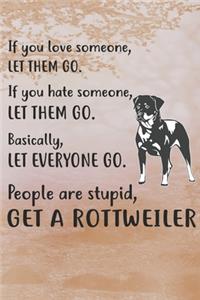 Get A Rottweiler Notebook Journal