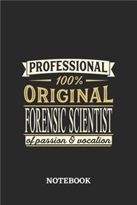 Professional Original Forensic Scientist Notebook of Passion and Vocation