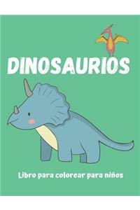 Dinosaurios Libro para colorear para niños