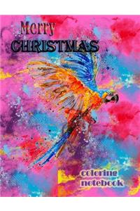 Merry Christmas coloring notebook