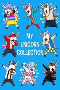 MY Unicorn Collection: Cute Unicorn Fashion Set - Ultimate Blank Permanent Sticker Collection Album To put stickers in, For Collecting, Drawing, Autographs, Sketchbook And