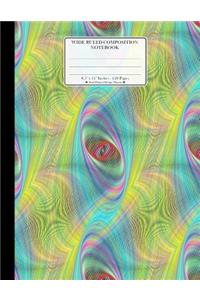 Wide Ruled Composition Notebook 8.5x 11. 120 Pages