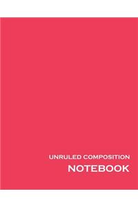 Unruled Composition Notebook