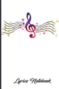 Lyrics Notebook: Blank Lined Journal For Song Writing; For Kids, Teens and Adults