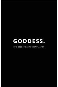 2019-2020 2-Year Pocket Planner; Goddess.
