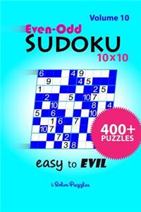 Even-Odd SuDoKu 10x10 Easy to Evil