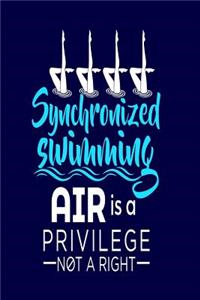Synchronized Swimming Air Is a Privilege Not a Right