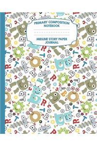 Primary Composition Notebook Midline Story Paper Journal