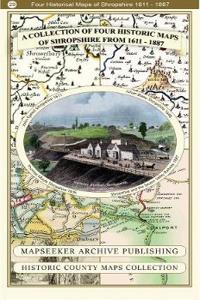 A Shropshire 1611 - 1836 - Fold Up Map that features a collection of Four Historic Maps, John Speed's County Map 1611, Johan Blaeu's County Map of 1648, Thomas Moules County Map of 1836 and a Map of the Severn Valley Railway in 1887.The maps also fea