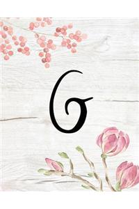 G: 8x10 large size: pink design, girls, ladies, notebook yourself