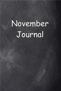 November Journal Chalkboard Design