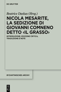 Nicola Mesarite, La Sedizione Di Giovanni Comneno Detto