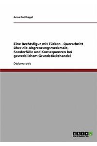 Eine Rechtsfigur mit Tücken. Querschnitt über die Abgrenzungsmerkmale, Sonderfälle und Konsequenzen bei gewerblichem Grundstückshandel